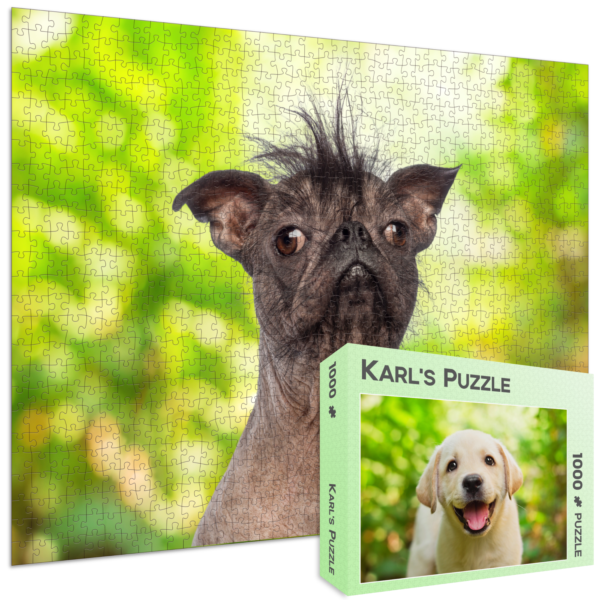 Lustige Puzzle als Geschenkidee, Weihnachtsgeschenk, Ostergeschenk oder JGA Geschenk, Geburtstagsgeschenk mit Hunde Motiv