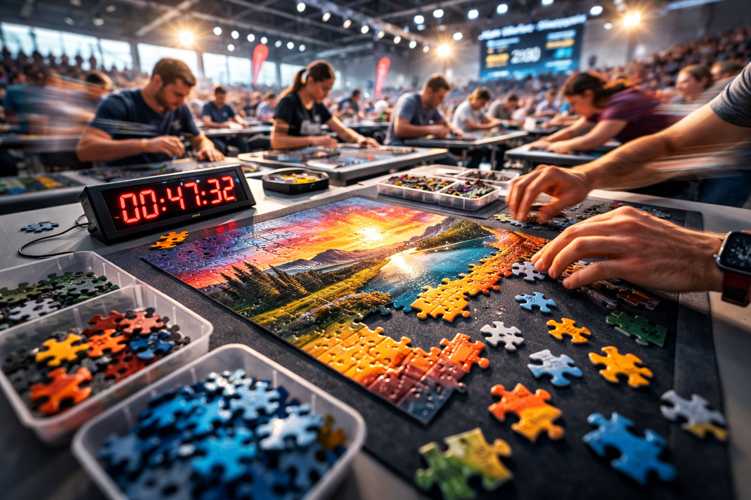 Puzzle-Meisterschaften: Rekorde für 500 & 1000 Teile